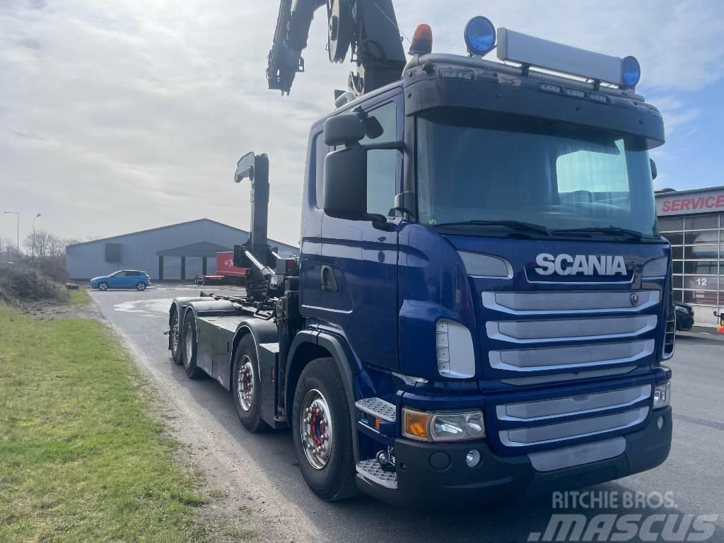 Scania R480 8x2 Vrachtwagen met containersysteem