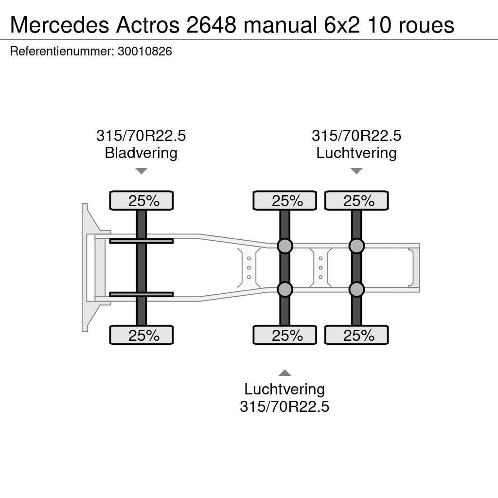 Mercedes-Benz Actros 2648 manual 6x2 10 roues Trekkers