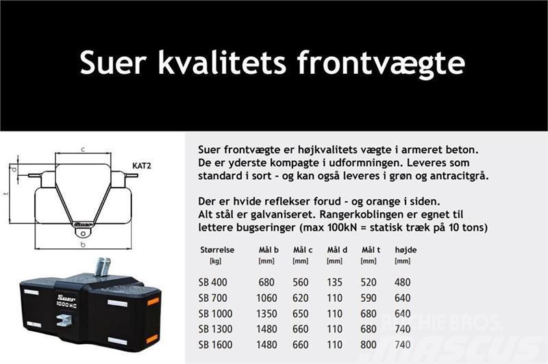  Suer  700kg kompakt frontvægt - www.suer.dk Overige accessoires voor tractoren