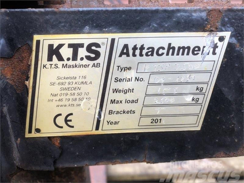 KTS Pallegafler 2.500 kg Med SMS beslag Voorladers en gravers
