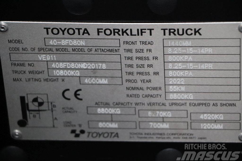 Toyota 40-8FD80N Diesel heftrucks