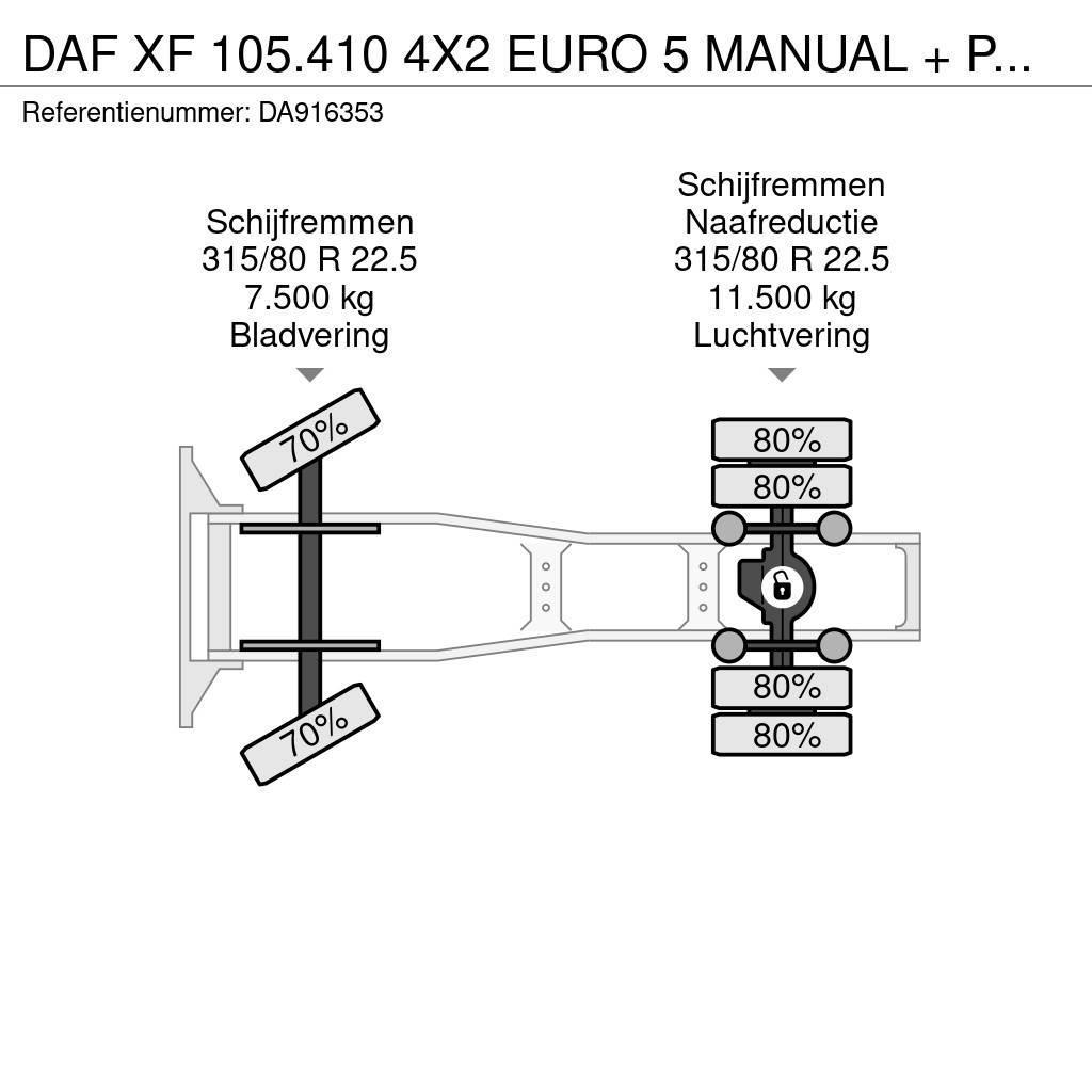 DAF XF 105.410 4X2 EURO 5 MANUAL + PALFINGER PK16000 Trekkers