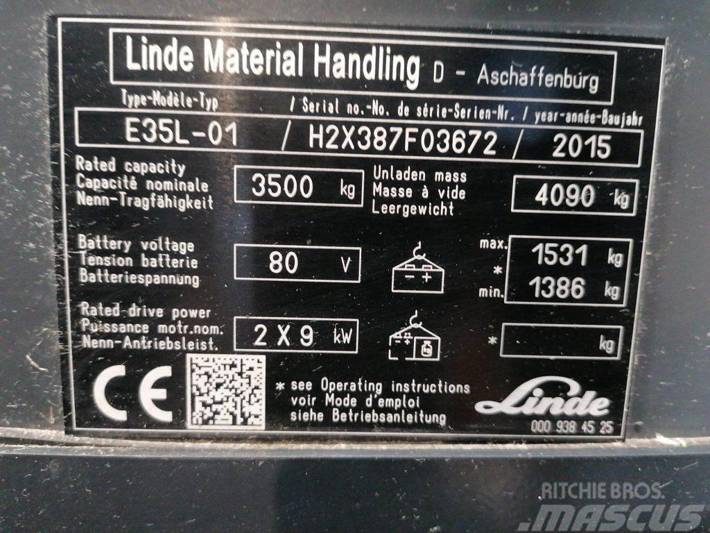 Linde E35L-01 Elektrische heftrucks