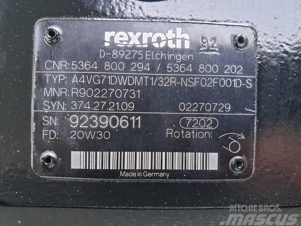 Rexroth Fuchs MHL360E Variable displ. pump 5364800202 Hydraulics