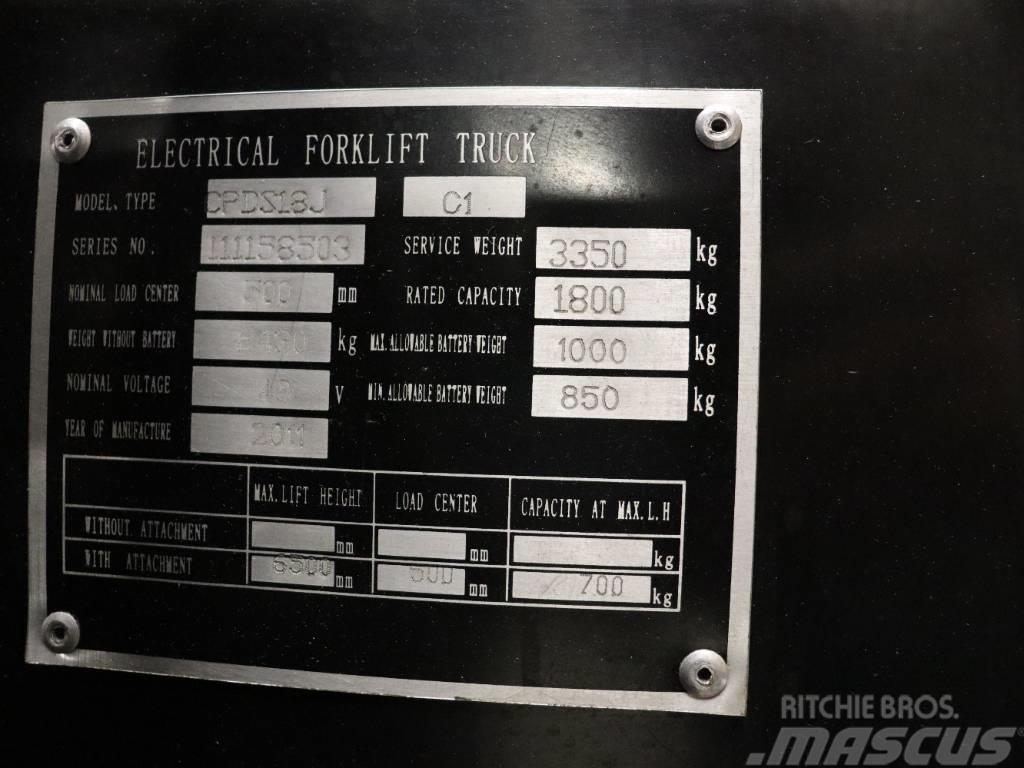 EP CPDS18J-C1 Elektrische heftrucks