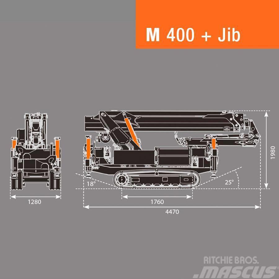 BG Lift M400 Minikraan / Mini-rupskraan / Glaskraan Mini hijskraan