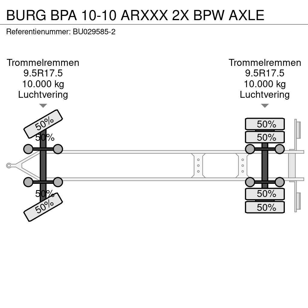 Burg BPA 10-10 ARXXX 2X BPW AXLE Wissellaadbak