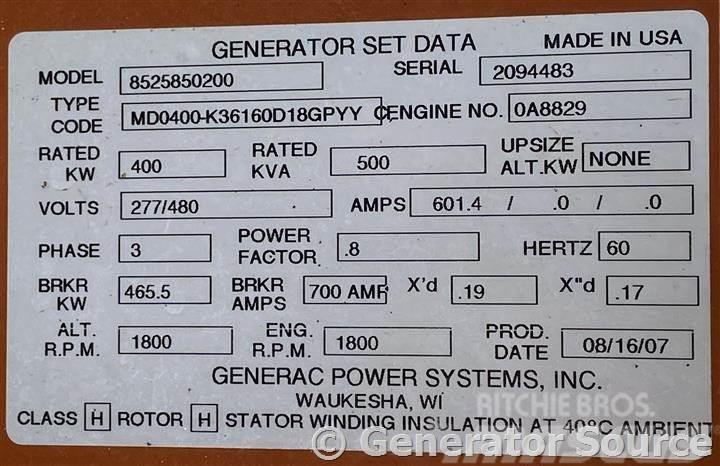 Generac 400 kW - JUST ARRIVED Diesel generatoren