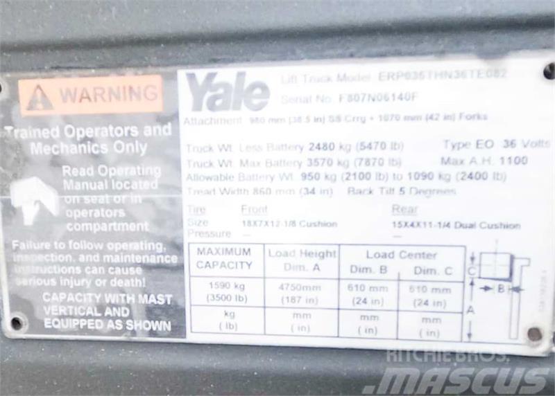 Yale ERP035TH Elektrische heftrucks