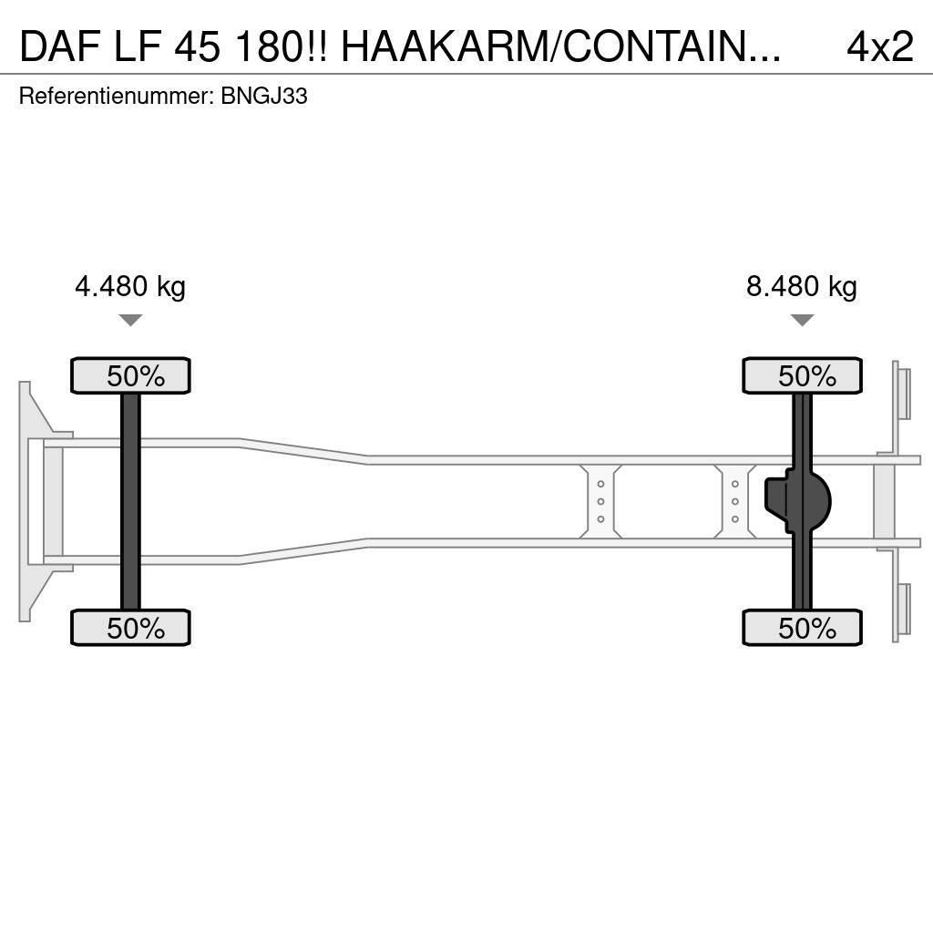 DAF LF 45 180!! HAAKARM/CONTAINER!!MOBILE WORKSHOP!! Vrachtwagen met containersysteem
