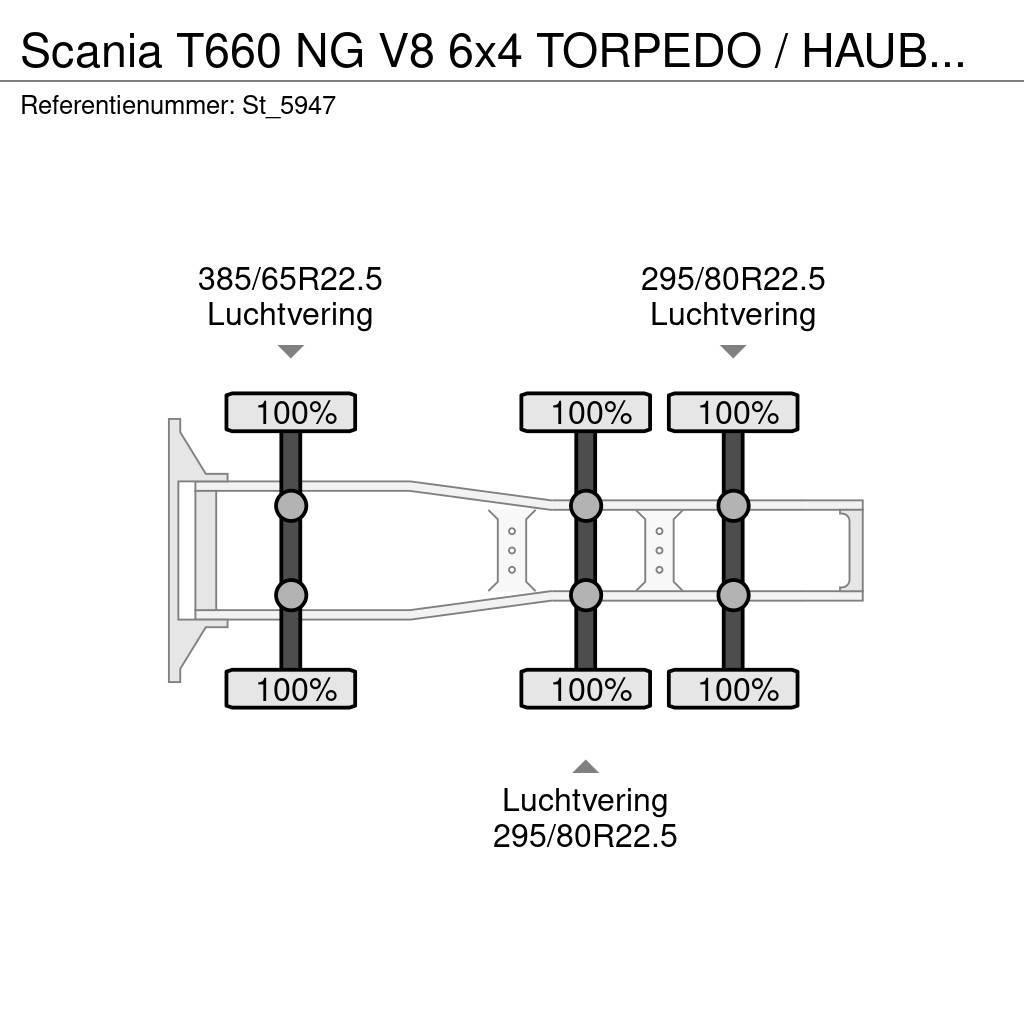 Scania T660 NG V8 6x4 TORPEDO / HAUBER / NEW ! Trekkers