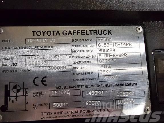 Toyota Tornero 02-8FDF18 Diesel heftrucks