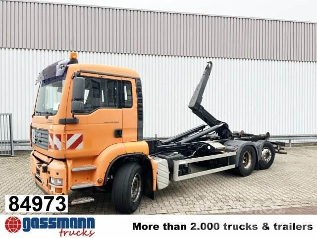 MAN TGA 26.350/400 6x2-2 BL, Lenk-/Liftachse Vrachtwagen met containersysteem