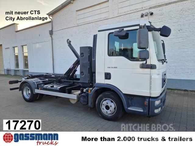 MAN TGL 8.180 BL mit neuer City Knickhakenanlage Vrachtwagen met containersysteem