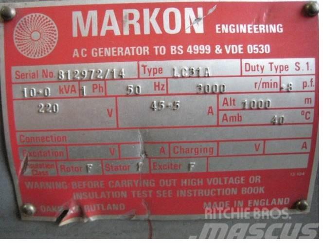  10 kVA Markon Type LC31A Generator Overige generatoren