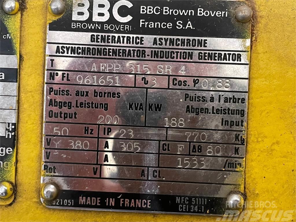  200 kVA MWM G234 generatoranlæg m/ BBC generator o Overige generatoren
