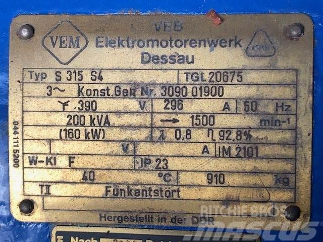  200 kVA VEM Type S315 S4 TGL20675 Generator Overige generatoren