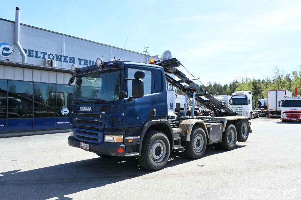 Scania P340 8x2 Vaijerilaite Cable lift demountable trucks