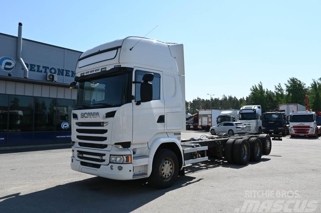 Scania R580 8x4*4 Tridem Euro6 Chassis met cabine