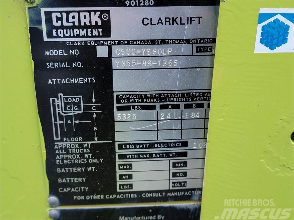Clark C500-YS60LP LPG heftrucks