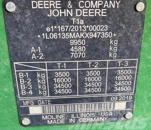John Deere 6135M Tractoren