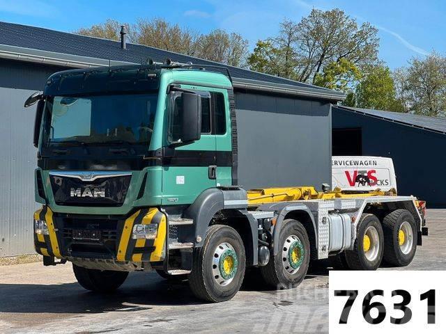 MAN TGS 35.400 8x4 HIAB-Abrollkipper Vrachtwagen met containersysteem