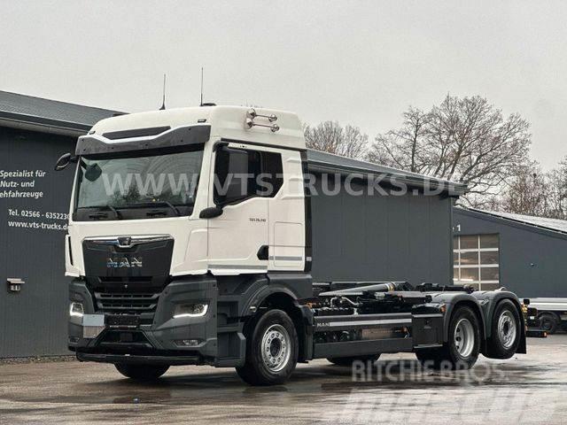 MAN TGX 26.510 6x2-4 Lenk-/Lift Meiller-Abrollkipper Vrachtwagen met containersysteem