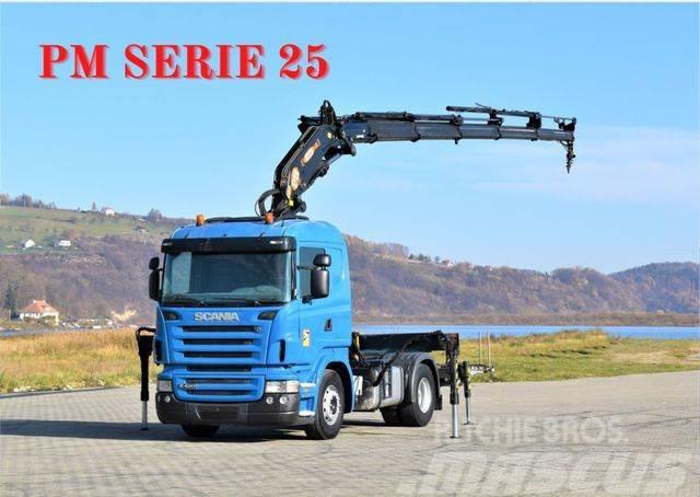 Scania R420 * Sattelzugmaschine + PM SERIE 25/FUNK *TOP Vlakke laadvloer met kraan