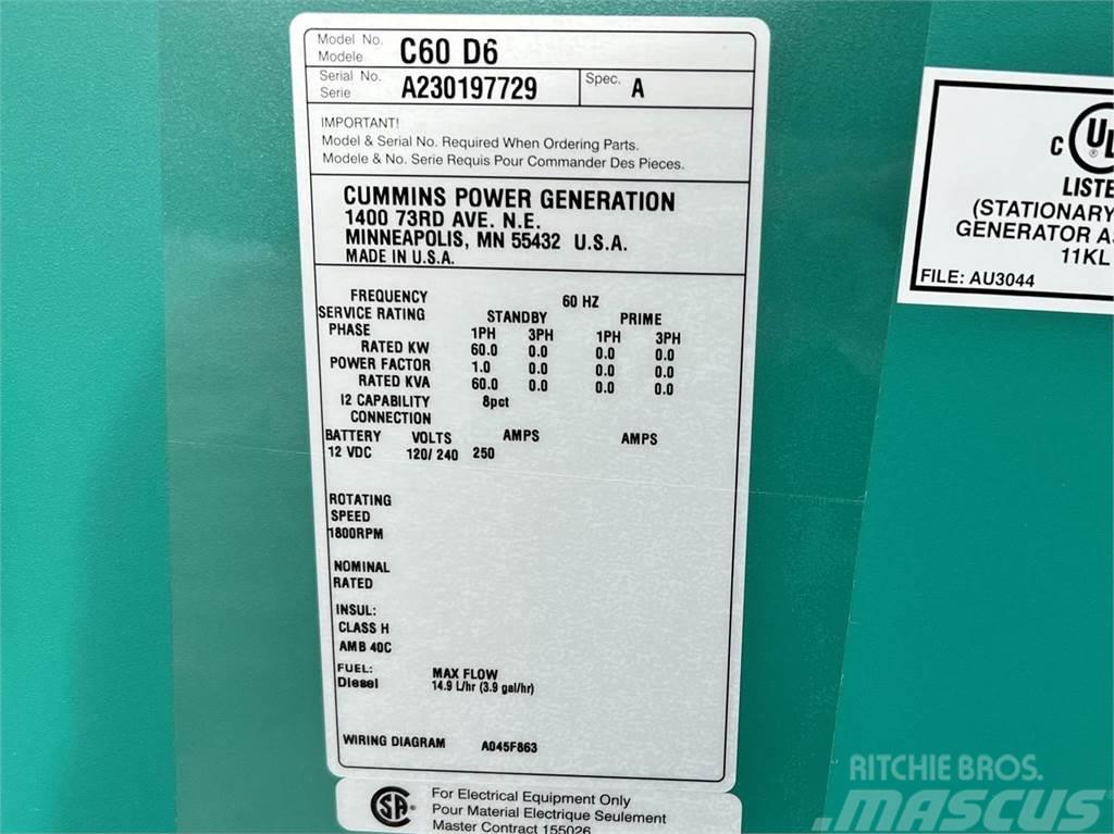 Cummins C60D6C Diesel generatoren