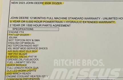 John Deere 950K LGP Rupsdozers
