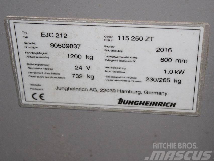 Jungheinrich EJC 212 115-57 250ZT Stapelaar meeloop
