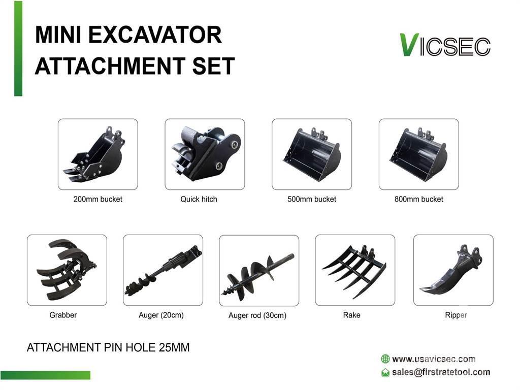  VICSEC Quantity of (9) Excavator Attac ... Overige componenten