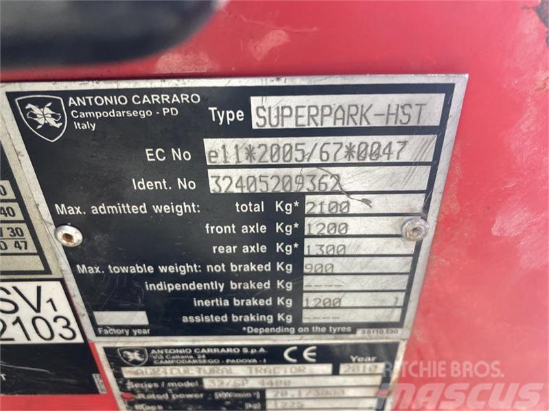 Carraro SP 4400 HST Werktuigdragers