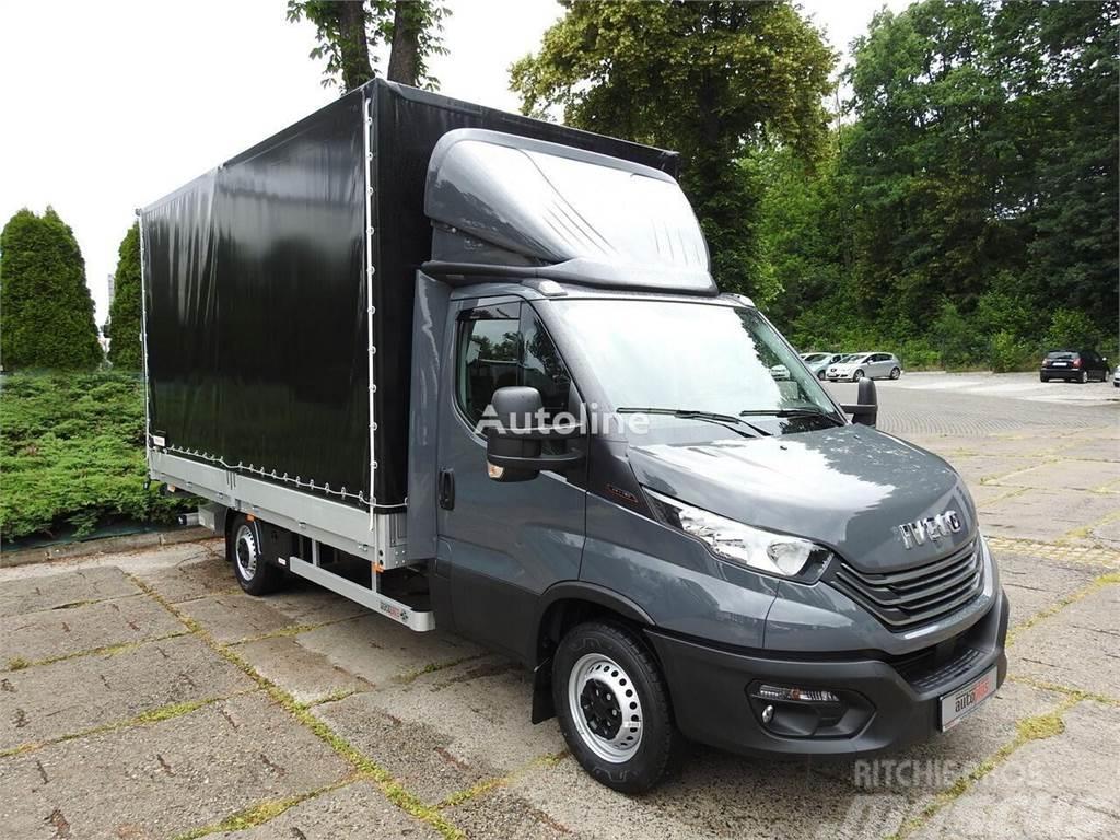 Iveco Daily 35S16	Curtain side + tail lift BAR 750 kg Platte bakwagens