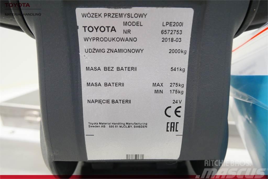 Toyota LPE200 INOX Meerij pallettruck met platform