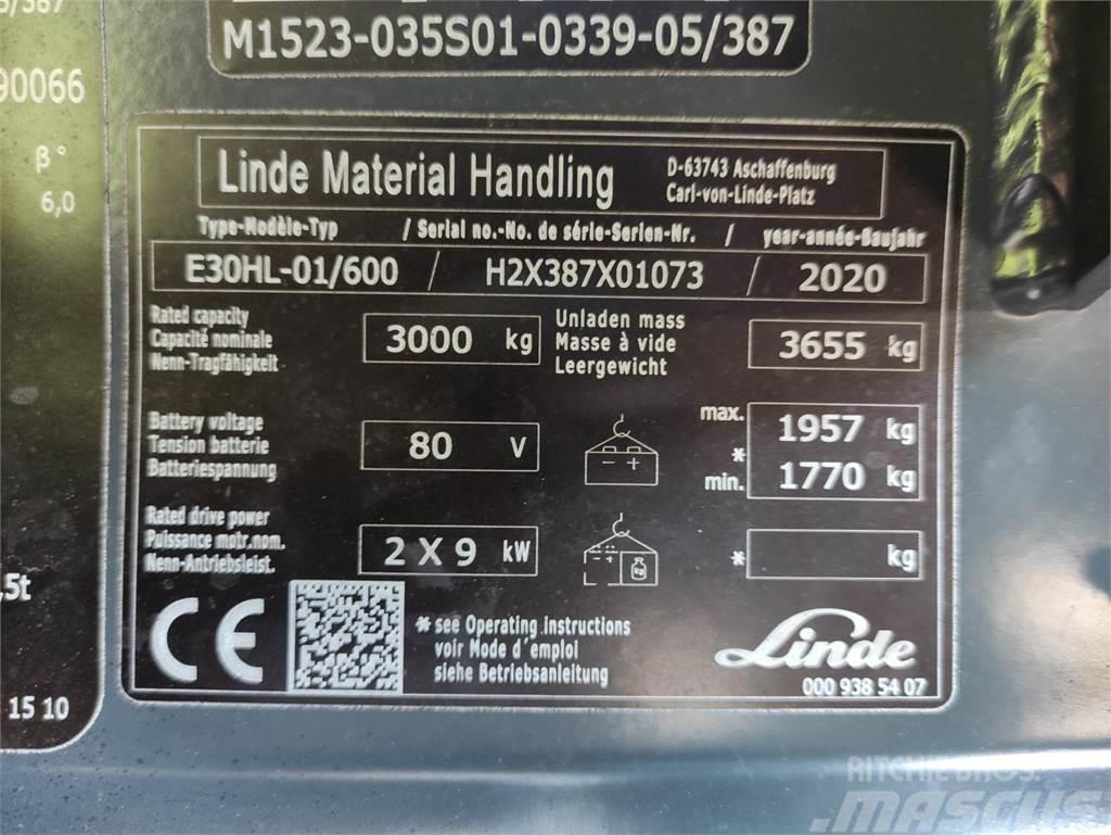 Linde E30HL-01/600-387 Elektrische heftrucks