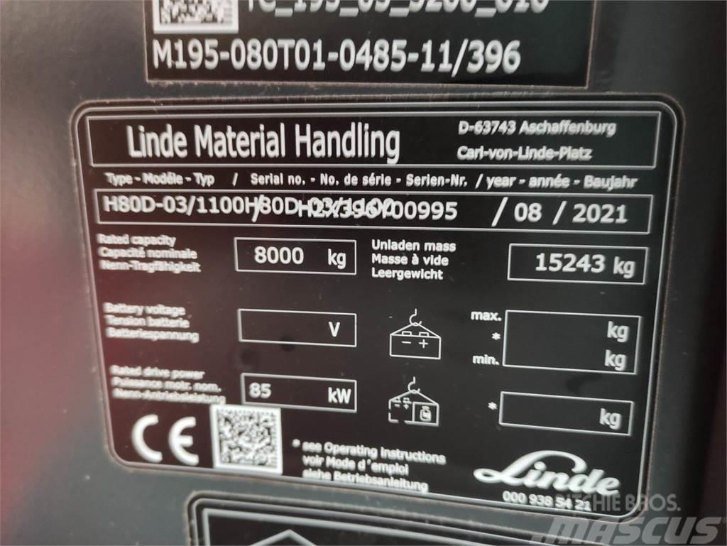 Linde H80D-1100-03-396 Diesel heftrucks
