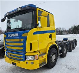 Scania G480 10x4 Valmistuu Metsäkoneenkuljetusautoksi