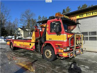Scania P93 ML 4x2 Tow truck with crane. SEE VIDEO