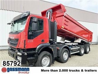 Iveco Trakker AD410T50 8x4, Stahlmulde ca. 16m³, hydr.