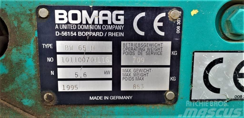  Walec wibracyjny prowadzony BOMAG BW 65 H Aanhangtrilwalsen
