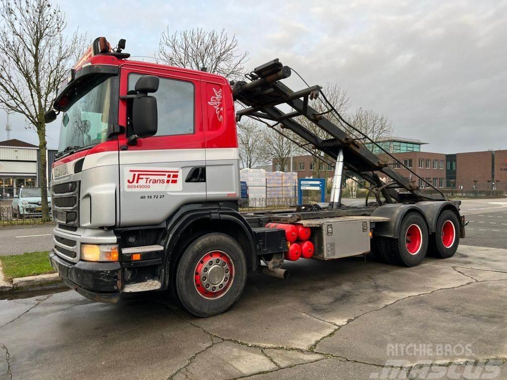 Scania R560 V8 6X4 Euro 5 CableLift Vrachtwagen met containersysteem