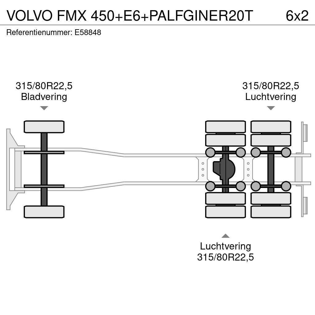 Volvo FMX 450+E6+PALFGINER20T Containerchassis