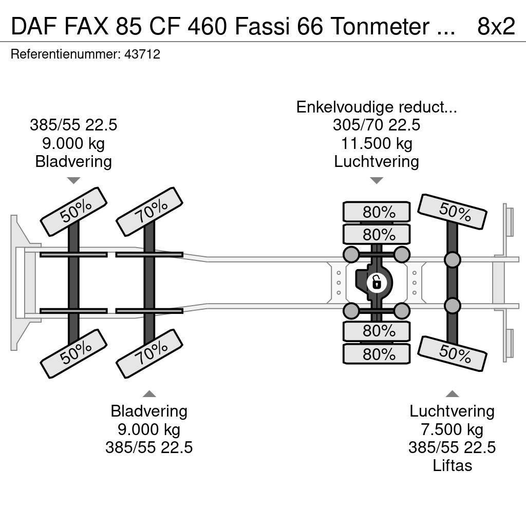 DAF FAX 85 CF 460 Fassi 66 Tonmeter laadkraan Kranen voor alle terreinen