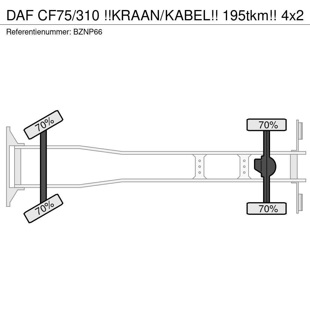 DAF CF75/310 !!KRAAN/KABEL!! 195tkm!! Vrachtwagen met containersysteem