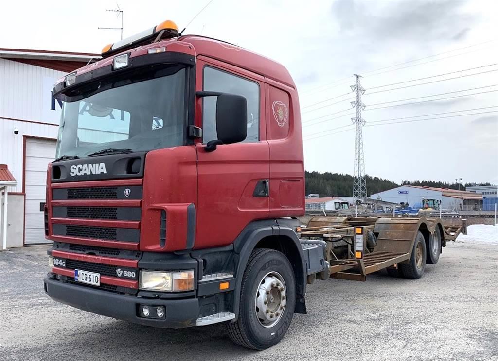Scania R164 580 6x2 Vrachtwagens voor bosbouwmachines