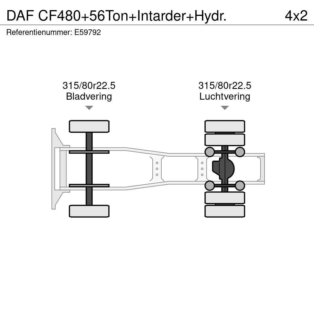 DAF CF480+56Ton+Intarder+Hydr. Trekkers