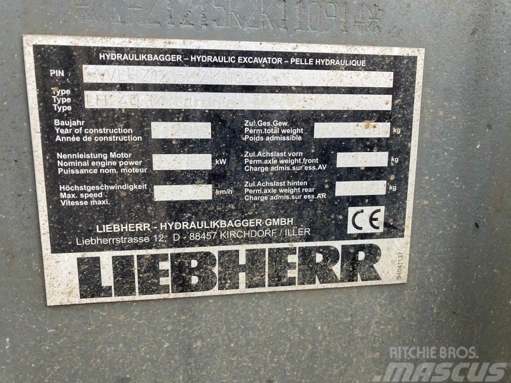 Liebherr LH 40 M Industry Litronic Waste / industry handlers