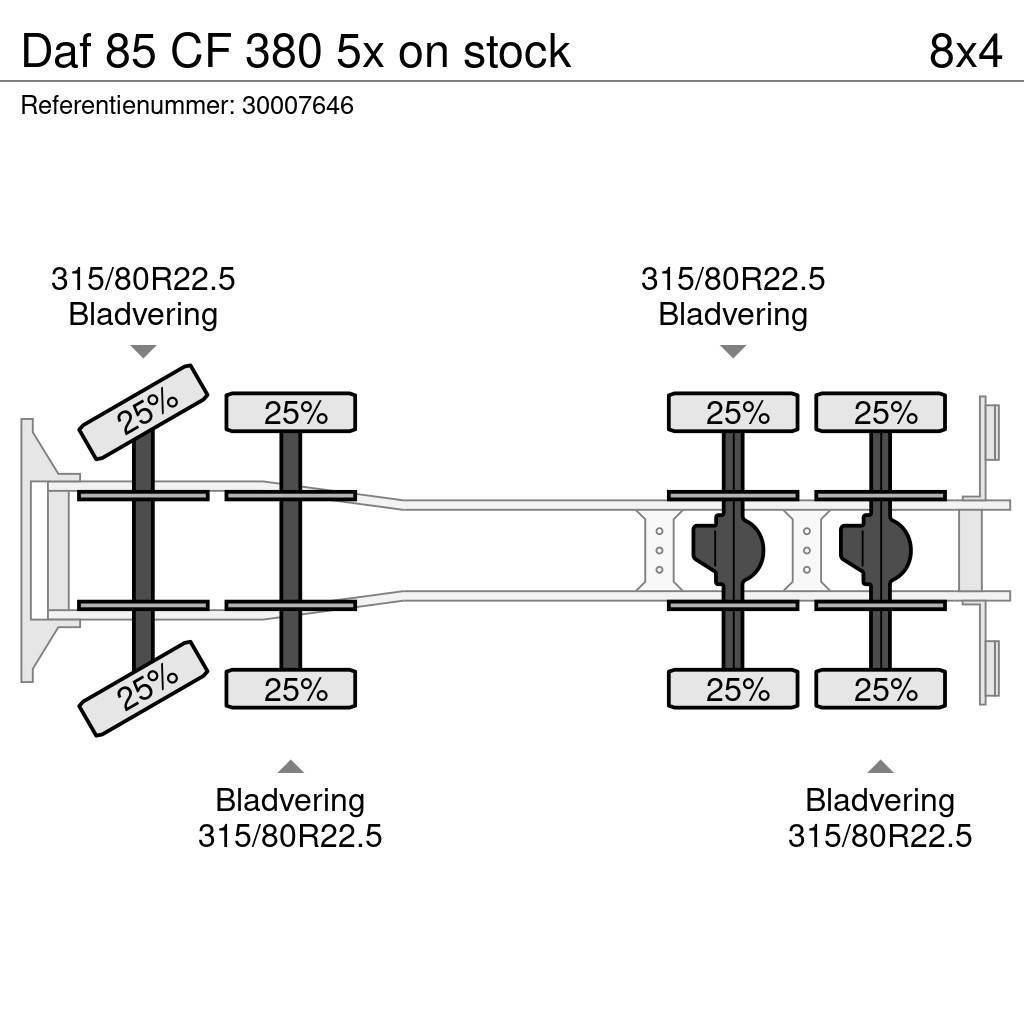 DAF 85 CF 380 5x on stock Kolkenzuigers