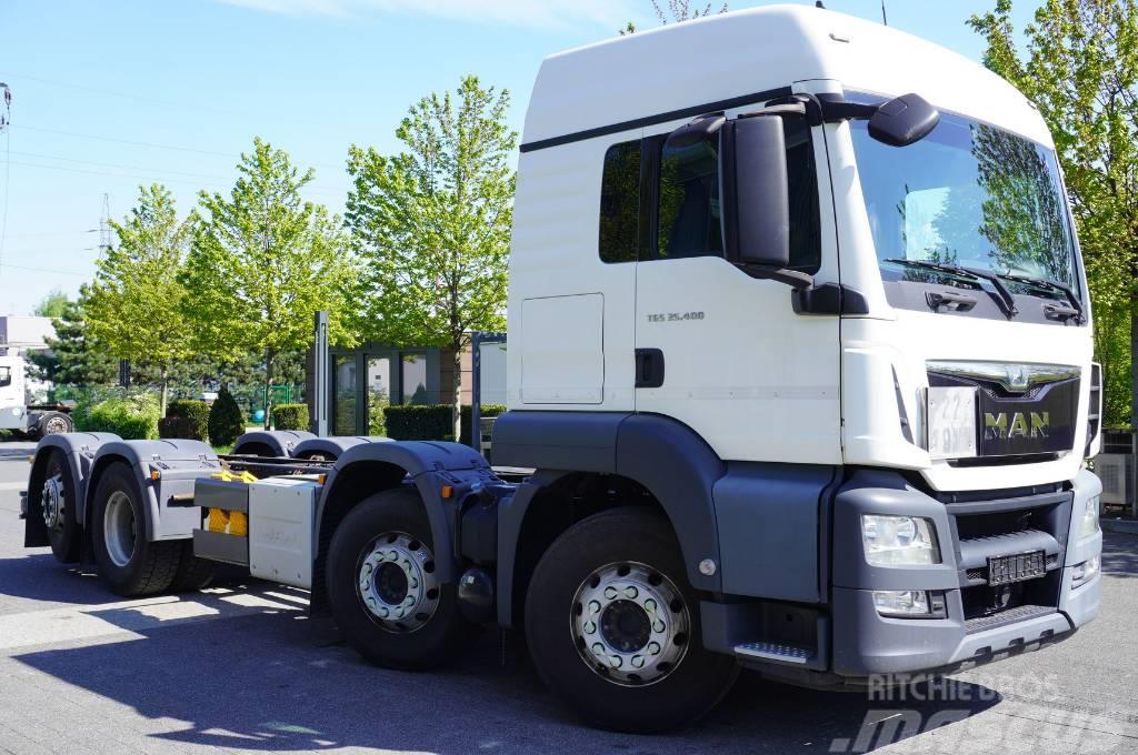 MAN TGS 35.400 / liftable and steered axle / 2 units Containertrucks met kabelsysteem